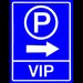 Indicator pentru parcare vip